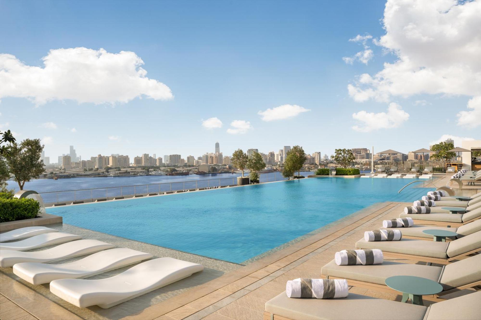 Address Creek Harbour 호텔 두바이 외부 사진 View of the pool at the Four Seasons Hotel, Cairo